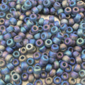 Size 6/0 Matte AB Finish Trans. Gray Genuine Miyuki Glass Seed Beads - Sold by 20 Gram Tubes (Approx. 200 Beads per Tube) - (6-9152FR)