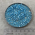 Size 6/0 Gloss Finish Silver Lined Aqua Genuine Miyuki Glass Seed Beads - Sold by 20 Gram Tubes (Approx. 200 Beads per Tube) - (6-9148S)