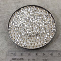 Size 6/0 Glossy Finish Silver Lined Clear Genuine Miyuki Glass Seed Beads - Sold by 20 Gram Tubes (Approx. 200 Beads per Tube) - (6-9131S)