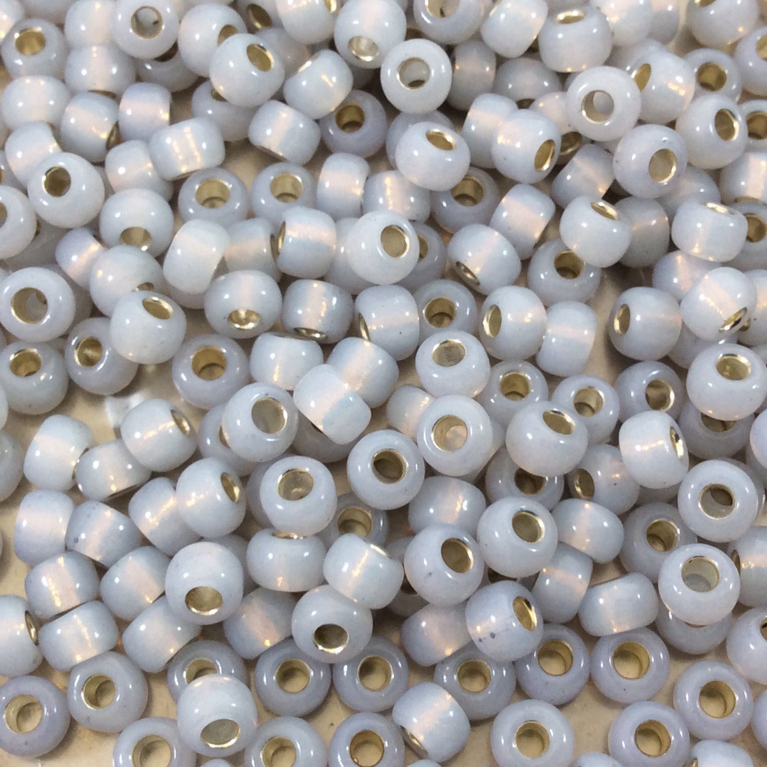 Size 6/0 Silver Lined Alabaster Smoky Opal Genuine Miyuki Glass Seed Beads - Sold by 20 Gram Tubes (Approx. 200 Beads per Tube) - (6-9576)