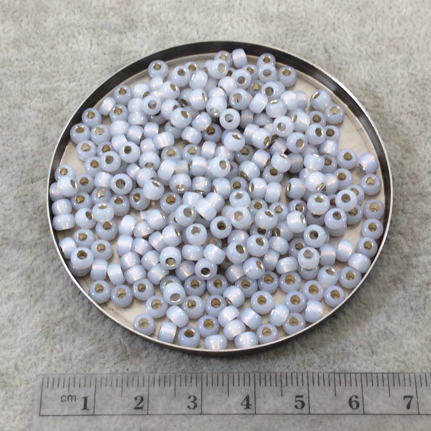Size 6/0 Silver Lined Alabaster Smoky Opal Genuine Miyuki Glass Seed Beads - Sold by 20 Gram Tubes (Approx. 200 Beads per Tube) - (6-9576)
