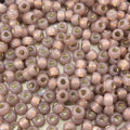 Size 6/0 Silver Lined Alabaster Rose Bronze Genuine Miyuki Glass Seed Beads - Sold by 20 Gram Tubes (Approx. 200 Beads per Tube) - (6-9641)