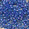Size 6/0 Glossy Finish Amethyst Lined Aqua Genuine Miyuki Glass Seed Beads - Sold by 20 Gram Tubes (Approx. 200 Beads per Tube) - (6-91827)