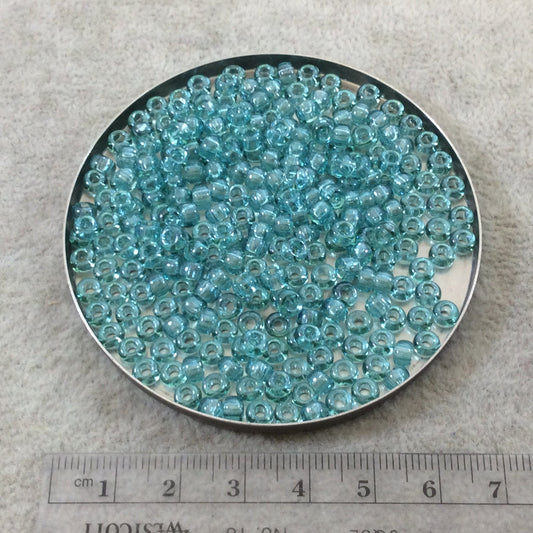 Size 6/0 Glossy Luster Finish Seafoam Green Genuine Miyuki Glass Seed Beads - Sold by 20 Gram Tubes (Approx. 200 Beads per Tube) - (6-92445)