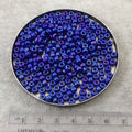Size 6/0 Glossy Luster Finish Cobalt Blue Genuine Miyuki Glass Seed Beads - Sold by 20 Gram Tubes (Approx. 200 Beads per Tube) - (6-91945)