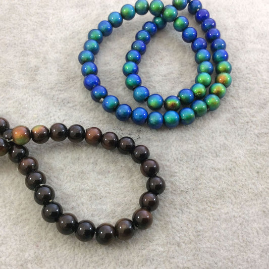 6mm #92 Heat Sensitive Color-Changing Mirage Round/Ball Shaped Mood Beads with 1.5mm Holes - LOOSE BEADS, Sold by Pre-Counted Packs of 25