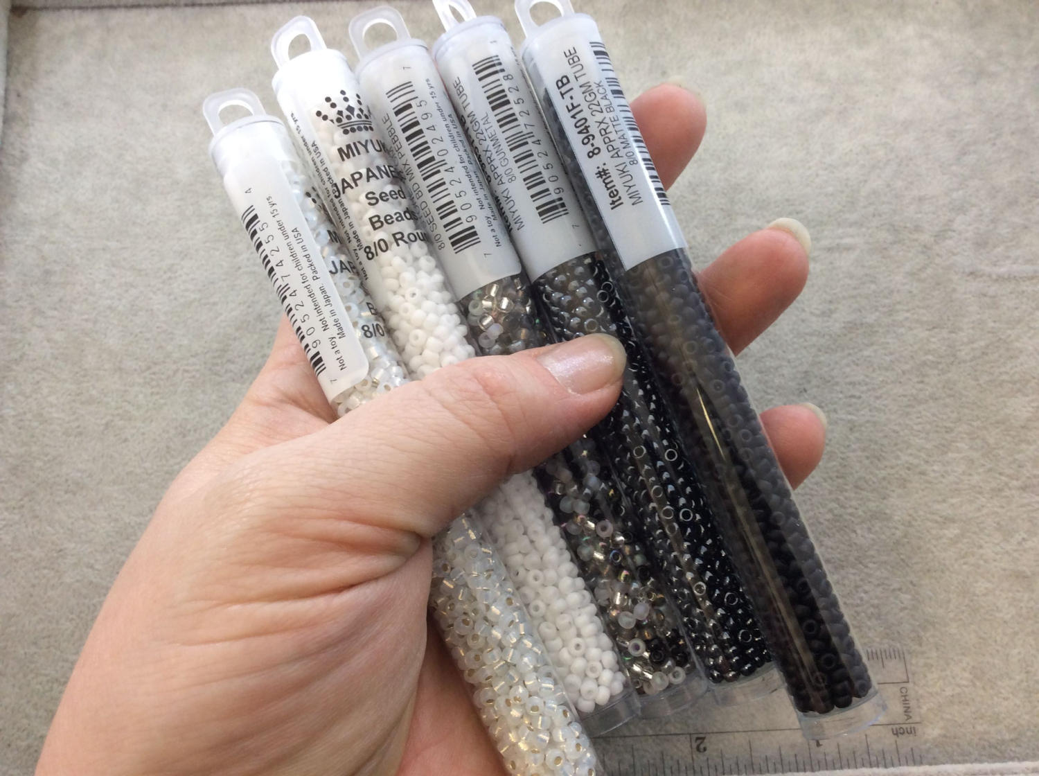 Size 8/0 Glossy AB Silver Lined Dark Gold Genuine Miyuki Glass Seed Beads - Sold by 22 Gram Tubes (Approx 900 Beads per Tube) - (8-91004)