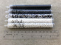 Size 8/0 Glossy Finish Trans. Gray Iris Genuine Miyuki Glass Seed Beads - Sold by 22 Gram Tubes (Approx. 900 Beads per Tube) - (8-92440)