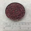 Size 8/0 Opaque Matte Picasso Red Garnet Genuine Miyuki Glass Seed Beads - Sold by 22 Gram Tubes (Approx. 900 Beads per Tube) - (8-94513)