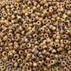 Size 8/0 Opaque Matte Picasso Brown/Tan Genuine Miyuki Glass Seed Beads - Sold by 22 Gram Tubes (Approx. 900 Beads per Tube) - (8-94517)