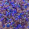 Size 8/0 Assorted Finish Lilac Mix Genuine Miyuki Glass Seed Beads - Sold by 22 Gram Tubes (Approx. 900 Beads per Tube) - (8-9MIX01)