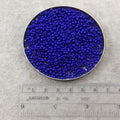 Size 8/0 Glossy Finish Opaque Cobalt Blue Genuine Miyuki Glass Seed Beads - Sold by 22 Gram Tubes (Approx. 900 Beads per Tube) - (8-9414)