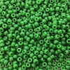 Size 8/0 Glossy Finish Opaque Jade Green Genuine Miyuki Glass Seed Beads - Sold by 22 Gram Tubes (Approx. 900 Beads per Tube) - (8-9411)