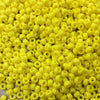 Size 8/0 Glossy Finish Opaque Yellow Genuine Miyuki Glass Seed Beads - Sold by 22 Gram Tubes (Approx. 900 Beads per Tube) - (8-9404)