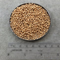 Size 8/0 Glossy Galvanized Metallic Gold Genuine Miyuki Glass Seed Beads - Sold by 22 Gram Tubes (Approx. 900 Beads per Tube) - (8-91052)
