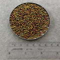 Size 8/0 Glossy Finish Metallic Gold Iris Genuine Miyuki Glass Seed Beads - Sold by 22 Gram Tubes (Approx. 900 Beads per Tube) - (8-9462)