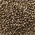 Size 8/0 Glossy Finish Metallic Dark Bronze Genuine Miyuki Glass Seed Beads - Sold by 22 Gram Tubes (Approx. 900 Beads per Tube) - (8-9457)