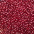 Size 8/0 Glossy Finish Transparent Ruby Red Genuine Miyuki Glass Seed Beads - Sold by 22 Gram Tubes (Approx. 900 Beads per Tube) - (8-9141)