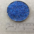 Size 8/0 Matte AB Finish Trans. Capri Blue Genuine Miyuki Glass Seed Beads - Sold by 22 Gram Tubes (Approx. 900 Beads per Tube) - (8-9149FR)