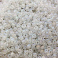 Size 8/0 Matte AB Finish Trans. Crystal Genuine Miyuki Glass Seed Beads - Sold by 22 Gram Tubes (Approx. 900 Beads per Tube) - (8-9131FR)