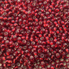 Size 8/0 Glossy Finish Silver Lined Ruby Red Genuine Miyuki Glass Seed Beads - Sold by 22 Gram Tubes (Approx 900 Beads per Tube) - (8-911)