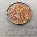 Size 8/0 Glossy AB Silver Lined Dark Gold Genuine Miyuki Glass Seed Beads - Sold by 22 Gram Tubes (Approx 900 Beads per Tube) - (8-91004)