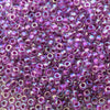 Size 8/0 Glossy AB Finish Raspberry Lined Crystal Genuine Miyuki Glass Seed Beads - Sold by 22 Gram Tubes (Approx 900 Beads/Tube) - (8-9264)