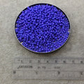 Size 8/0 Glossy Dyed Opaque Bright Purple Genuine Miyuki Glass Seed Beads - Sold by 22 Gram Tubes (Approx. 900 Beads per Tube) - (8-91477)