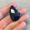 Natural Sodalite Freeform Shaped Flat Backed Cabochon - Measuring 25mm x 37mm, 6.5mm Dome Height - High Quality Hand-Cut Gemstone Cab