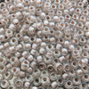 Size 6/0 Glossy Finish Blush Lined Crystal Clear Genuine Miyuki Glass Seed Beads - Sold by 20 Gram Tubes (Approx 200 Beads/Tube) - (6-9215)