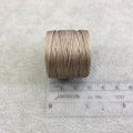 FULL SPOOL - Beadsmith S-Lon 400 Sand Brown Nylon Macrame/Jewelry Cord - Measuring 0.9mm Thick - 35 Yards (105 Feet) - (SL400-SA)