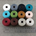SET OF 4 - Beadsmith S-Lon 400 Color Coordinated Salt & Pepper Mix Nylon Macrame/Jewelry Cord Spool Set - 0.9mm Thick - (SL400-MIXSP)