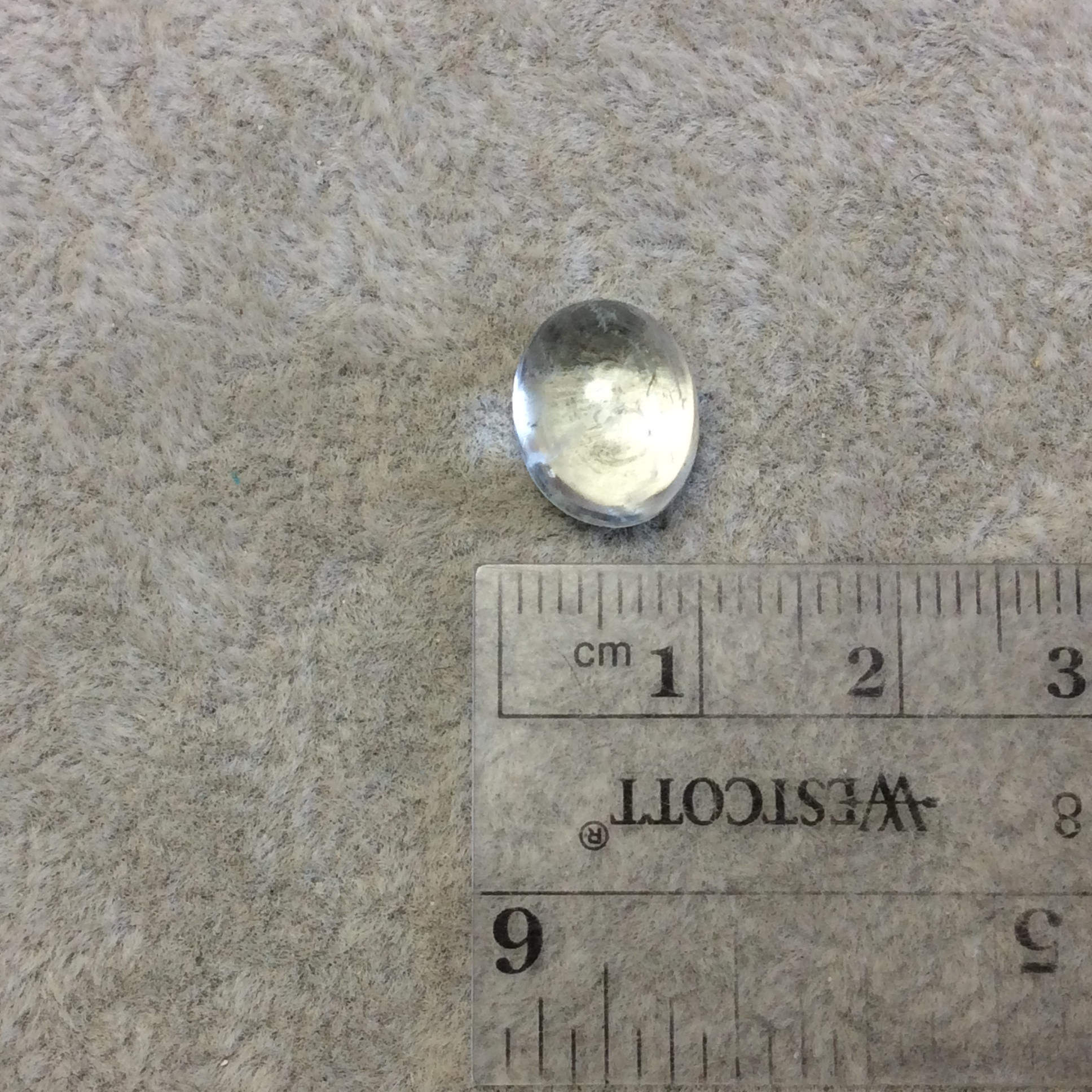 OOAK Natural AA Blue/Green Aquamarine Oval Shaped Domed Back Cabochon "AC21" - Approx. 10mm x 12mm, 6.5mm Dome Height - Quality Gemstone Cab