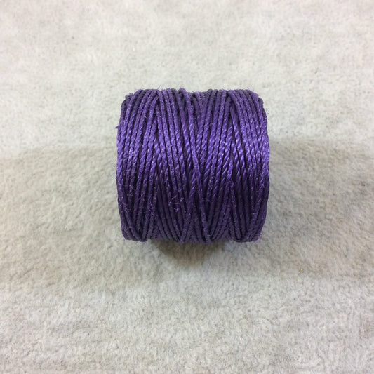 FULL SPOOL - Beadsmith S-Lon 400 Regular Purple Nylon Macrame/Jewelry Cord - Measuring 0.9mm Thick - 35 Yards (105 Feet) - (SL400-PU)