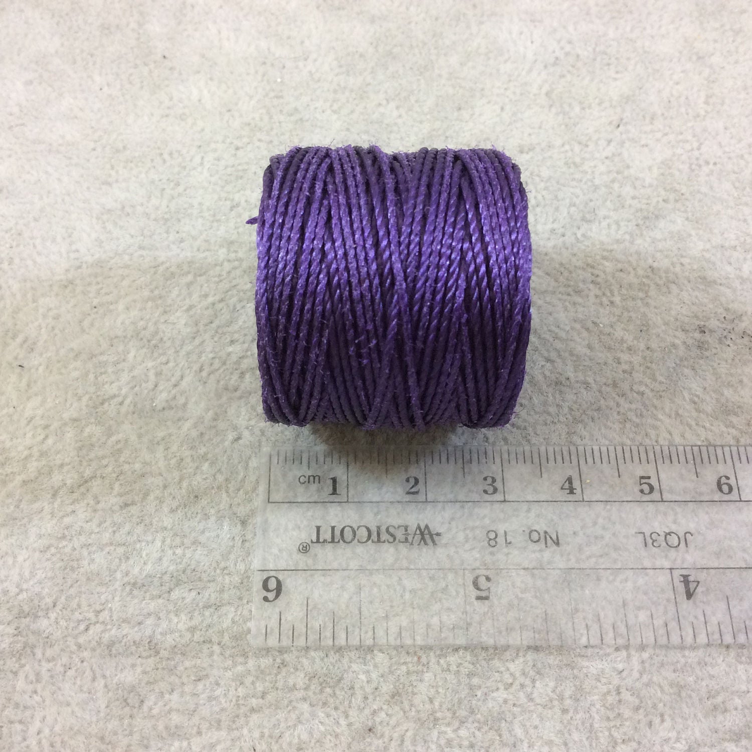 FULL SPOOL - Beadsmith S-Lon 400 Regular Purple Nylon Macrame/Jewelry Cord - Measuring 0.9mm Thick - 35 Yards (105 Feet) - (SL400-PU)