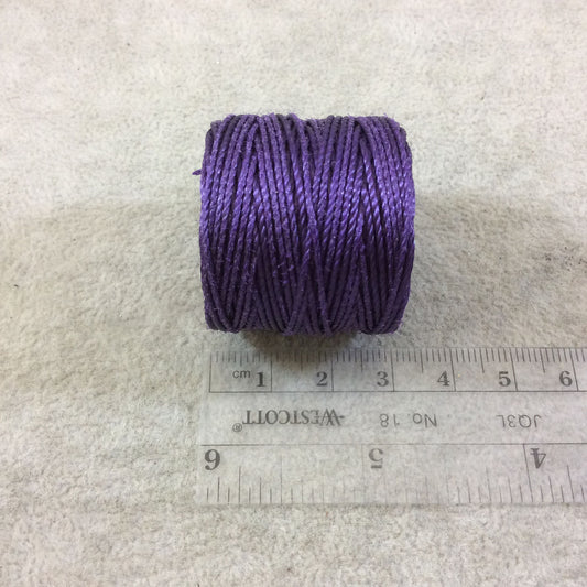 FULL SPOOL - Beadsmith S-Lon 400 Regular Purple Nylon Macrame/Jewelry Cord - Measuring 0.9mm Thick - 35 Yards (105 Feet) - (SL400-PU)