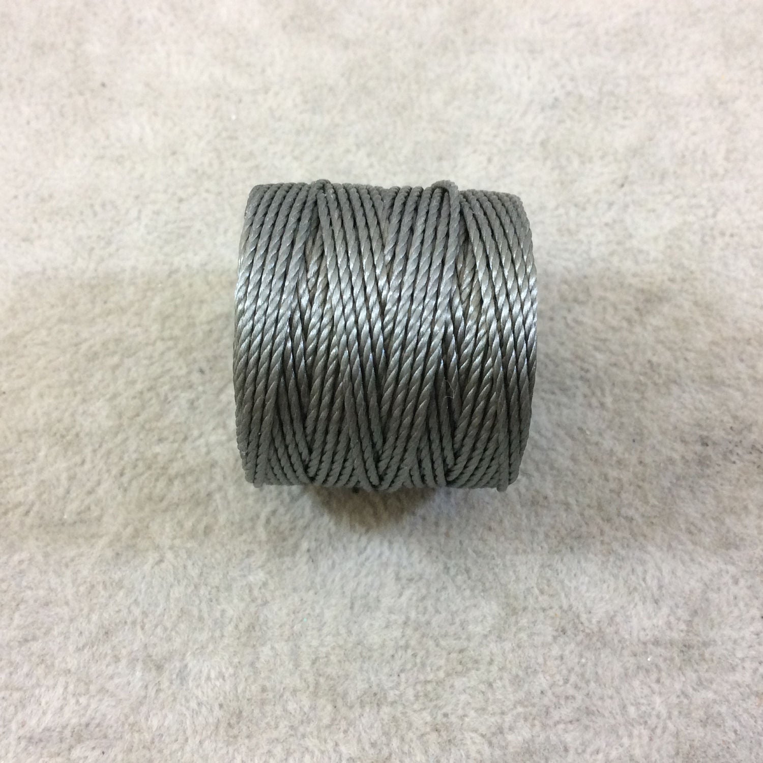 FULL SPOOL - Beadsmith S-Lon 400 Gunmetal Gray Nylon Macrame/Jewelry Cord - Measuring 0.9mm Thick - 35 Yards (105 Feet) - (SL400-GU)