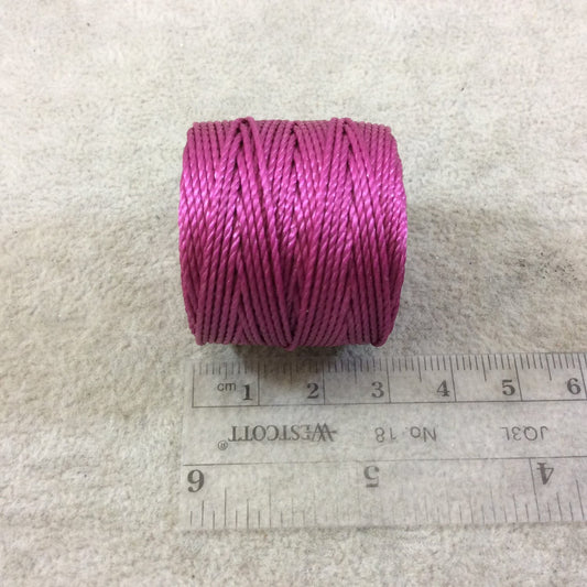 FULL SPOOL - Beadsmith S-Lon 400 Magenta Pink Nylon Macrame/Jewelry Cord - Measuring 0.9mm Thick - 35 Yards (105 Feet) - (SL400-MG)
