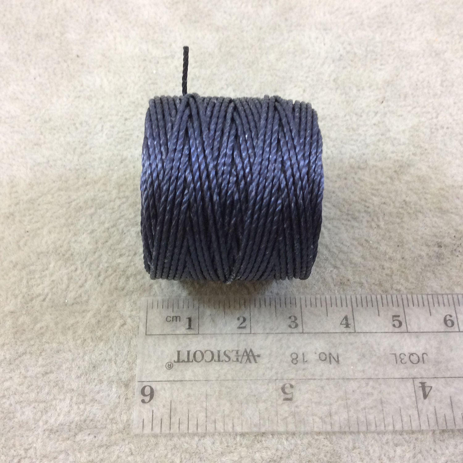 FULL SPOOL - Beadsmith S-Lon 400 Navy Blue Nylon Macrame/Jewelry Cord - Measuring 0.9mm Thick - 35 Yards (105 Feet) - (SL400-NA)