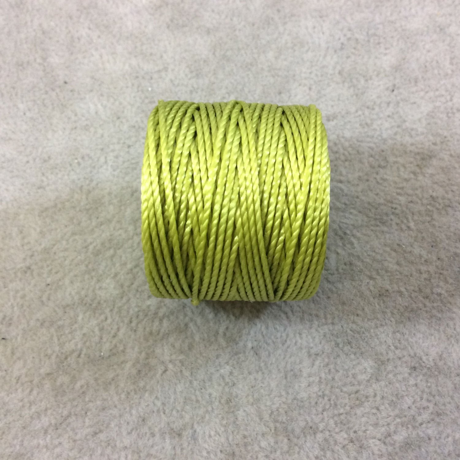 FULL SPOOL - Beadsmith S-Lon 400 Charteuse Green Nylon Macrame/Jewelry Cord - Measuring 0.9mm Thick - 35 Yards (105 Feet) - (SL400-CT)