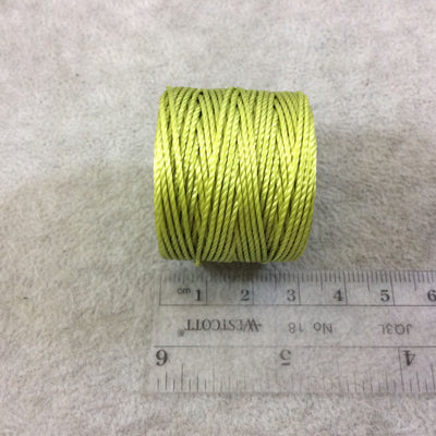 FULL SPOOL - Beadsmith S-Lon 400 Charteuse Green Nylon Macrame/Jewelry Cord - Measuring 0.9mm Thick - 35 Yards (105 Feet) - (SL400-CT)