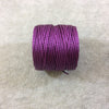 FULL SPOOL - Beadsmith S-Lon 400 Plum Purple Nylon Macrame/Jewelry Cord - Measuring 0.9mm Thick - 35 Yards (105 Feet) - (SL400-PL)