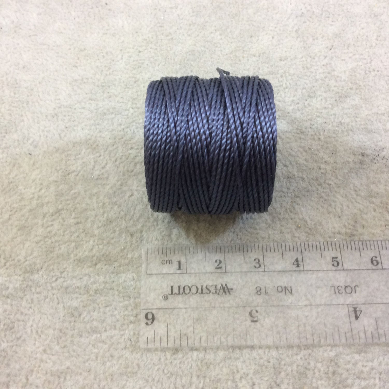 FULL SPOOL - Beadsmith S-Lon 400 Indigo Blue Nylon Macrame/Jewelry Cord - Measuring 0.9mm Thick - 35 Yards (105 Feet) - (SL400-IN)