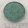 Size 11/0 Opaque Matte Picasso Seafoam Green Genuine Miyuki Glass Seed Beads - Sold by 23 Gm. Tubes (~2500 Beads per Tube) - (11-94514)