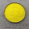 Size 11/0 Glossy Finish Opaque Yellow Genuine Miyuki Glass Seed Beads - Sold by 23 Gram Tubes (Approx. 2500 Beads per Tube) - (11-9404)