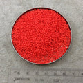 Size 11/0 Glossy Finish Opaque Red Genuine Miyuki Glass Seed Beads - Sold by 23 Gram Tubes (Approx. 2500 Beads per Tube) - (11-9407)