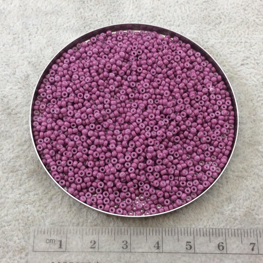 Size 11/0 Glossy Finish Opaque Dyed Wine Genuine Miyuki Glass Seed Beads - Sold by 23 Gram Tubes (Approx. 2500 Beads per Tube) - (11-92047)