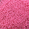 Size 11/0 Glossy Finish Opaque Dyed Pink Genuine Miyuki Glass Seed Beads - Sold by 23 Gram Tubes (Approx. 2500 Beads per Tube) - (11-91385)