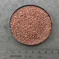 Size 11/0 Glossy Galvanized Light Beige Genuine Miyuki Glass Seed Beads - Sold by 23 Gram Tubes (Approx. 2500 Beads per Tube) - (11-91072L)