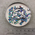 5mm x 8mm Backlit Blue/Green Petroleum Genuine Miyuki Glass GemDuo Diamond Beads - Sold by 8 Gram Tubes (~60 Beads per Tube) - (GD-26601)